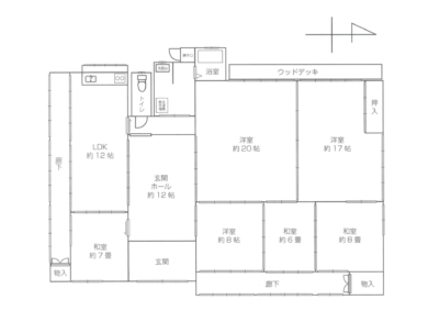 部屋の位置図(間取)