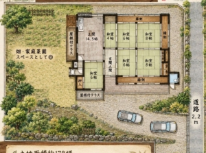 入母屋造りの大屋根が佇む、里山の古民家。畑付きで叶える自給自足の暮らし～奈良市月ヶ瀬～
