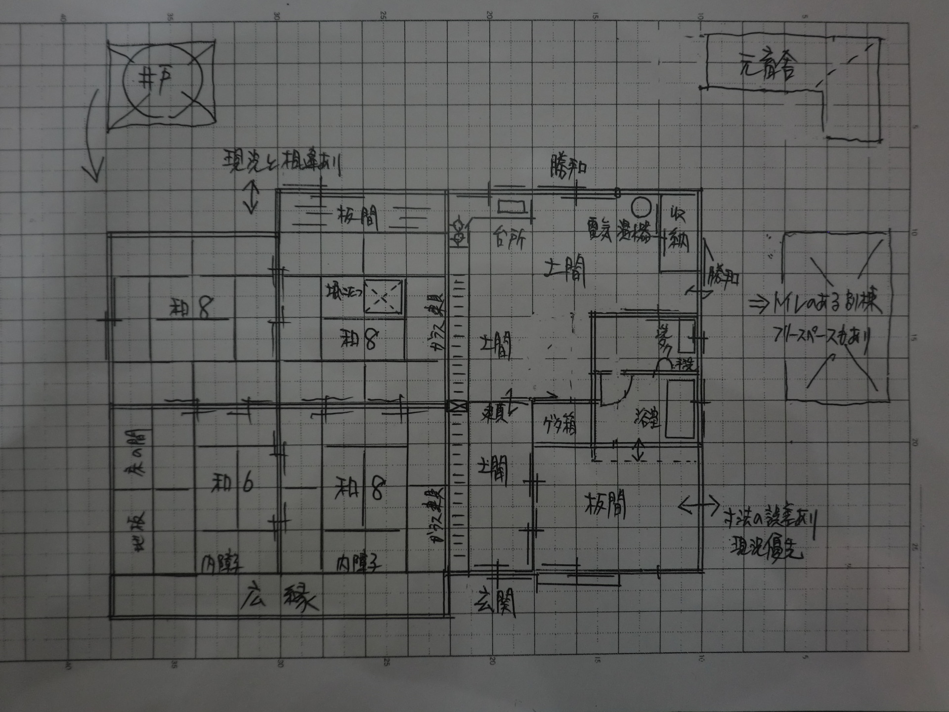 家庭菜園スペースと井戸のある古民家 5