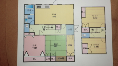 母家の間取り略図(間取)