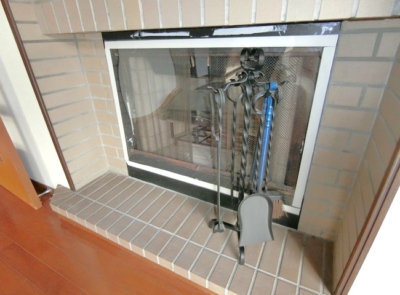 リビングの暖炉