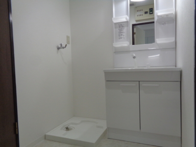 洗面所、洗面台取替え済み