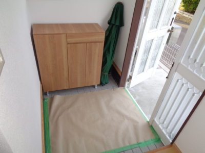 玄関・下駄箱取替え(玄関)