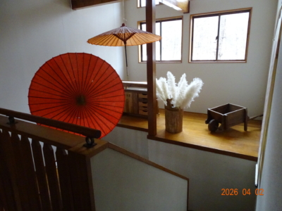 中２階のデスプレイ