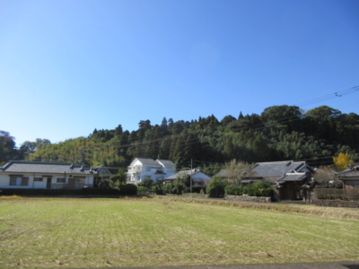 敷地からは綾城が望めます