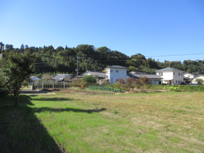 敷地奥から南西方向を見る