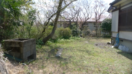 平坦なお庭
