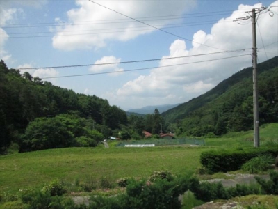 南側には田園風景が広がります(周辺)