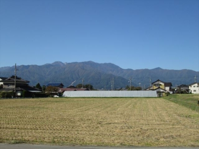 西側正面は雄大な中央アルプスが一望出来ます。(周辺)