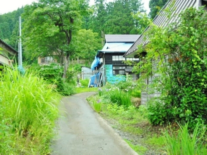 わずかにスロープになっています。