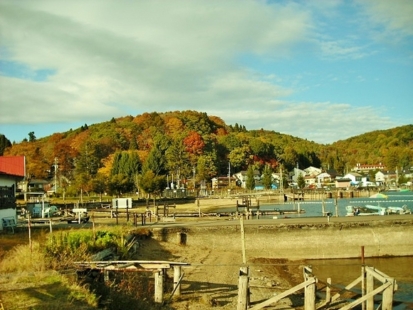 野尻湖周辺は紅葉の名所です。